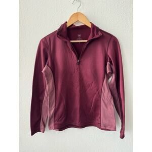 REI Polartec Two Tone Quarter Zip Jacket-Womens Size Small